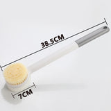 Two-Sided Long-Handle Bath & Body Scrub Brush – Eco-Friendly Soft Bristles
