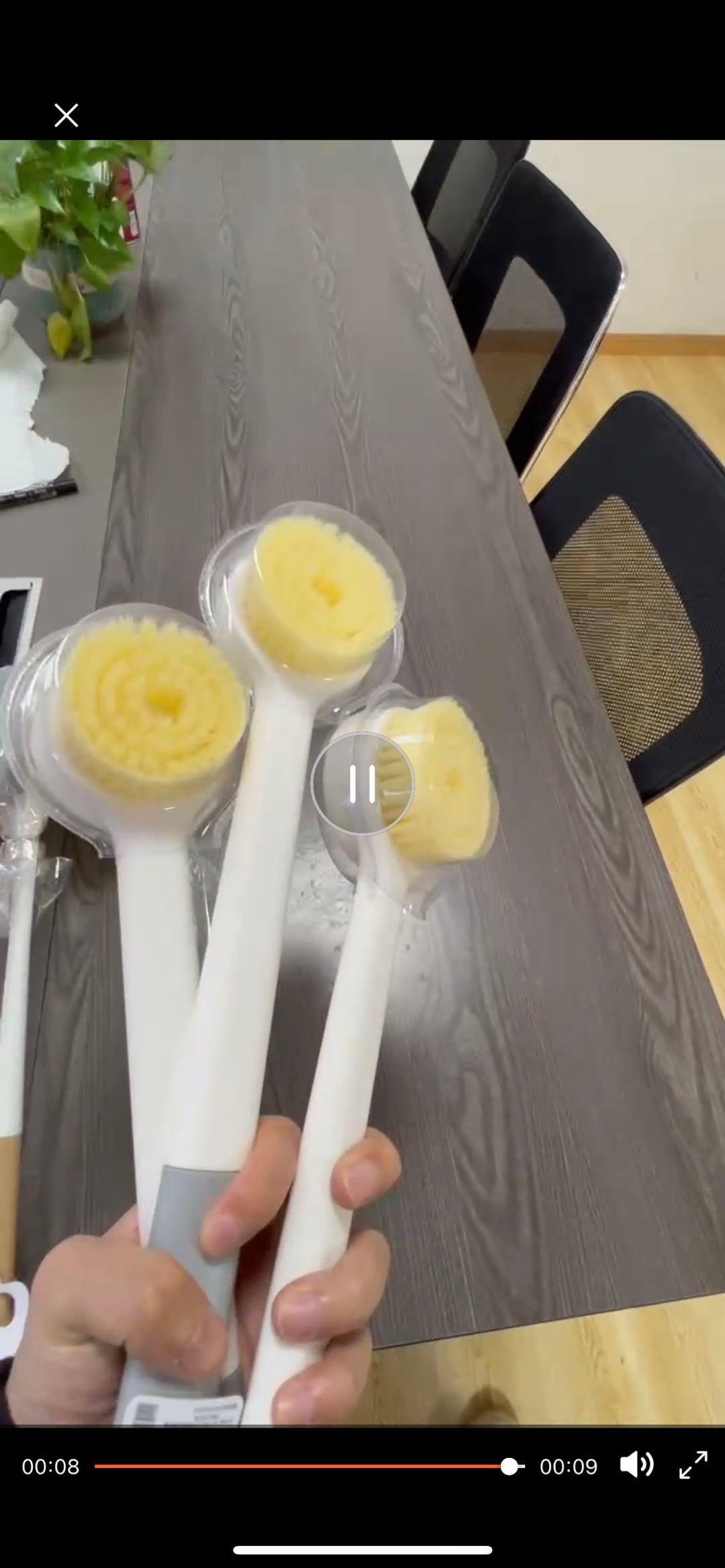 Two-Sided Long-Handle Bath & Body Scrub Brush – Eco-Friendly Soft Bristles