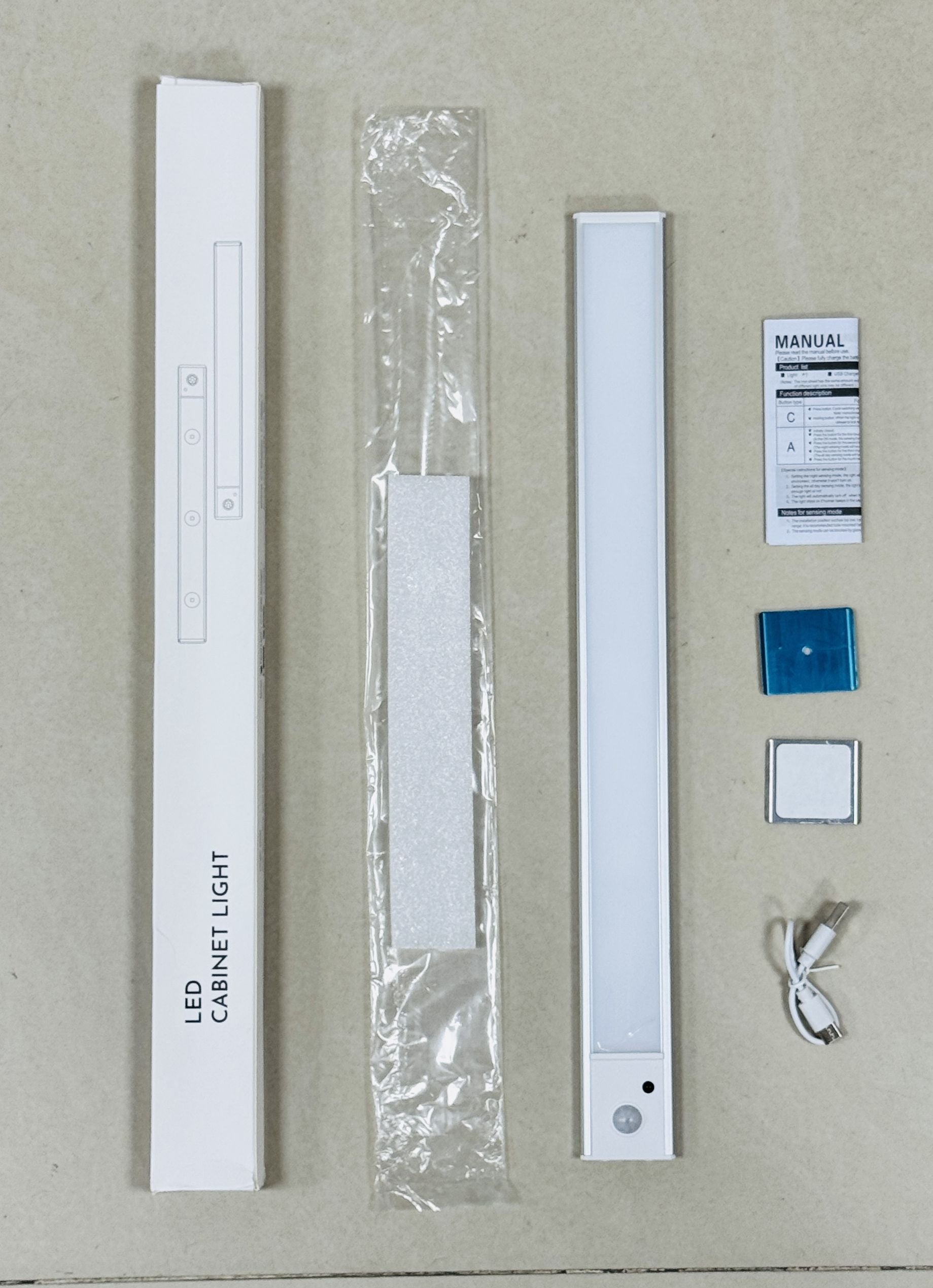 USB Rechargeable Motion Sensor LED Night Light – Cabinet & Wardrobe