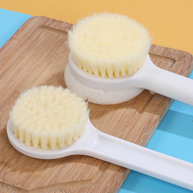 Two-Sided Long-Handle Bath & Body Scrub Brush – Eco-Friendly Soft Bristles