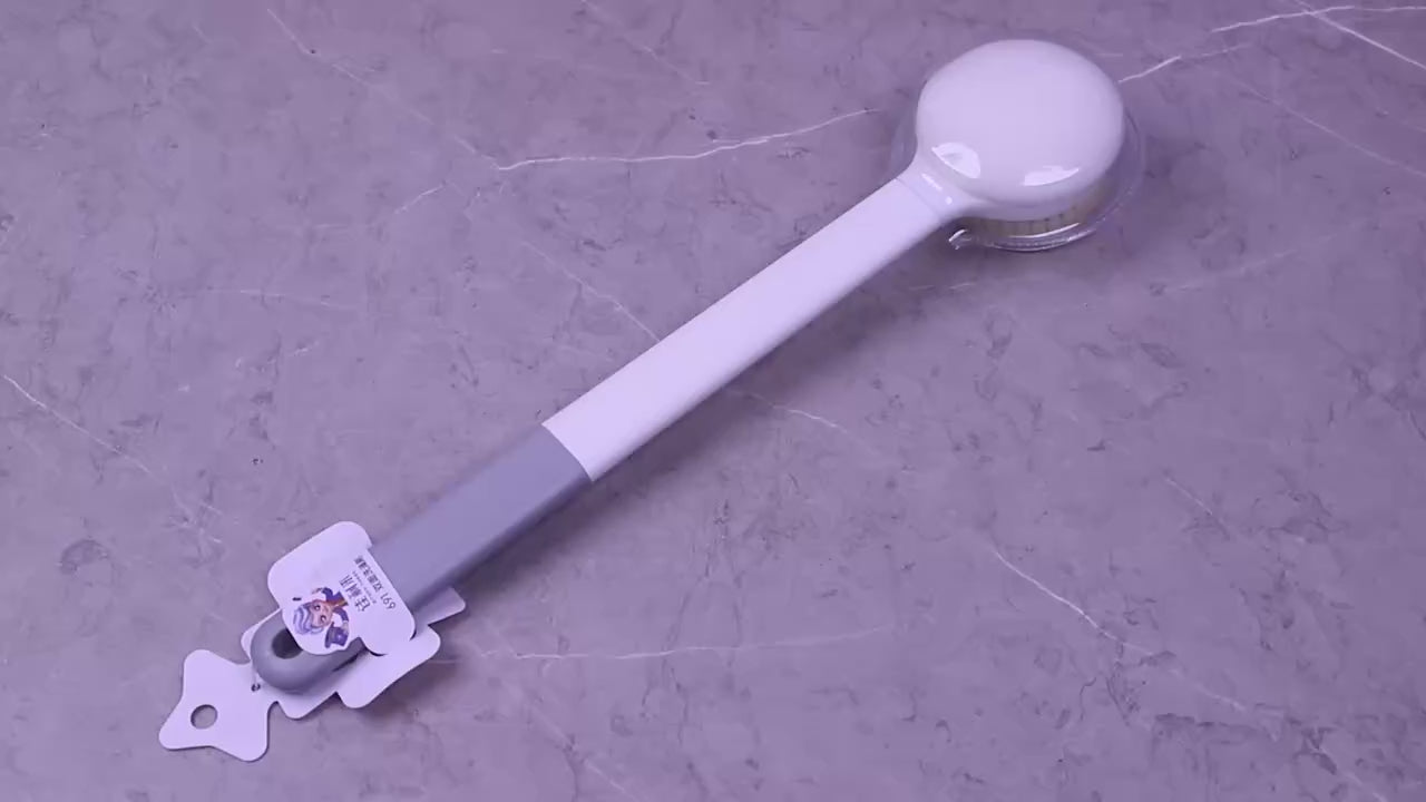 Two-Sided Long-Handle Bath & Body Scrub Brush – Eco-Friendly Soft Bristles